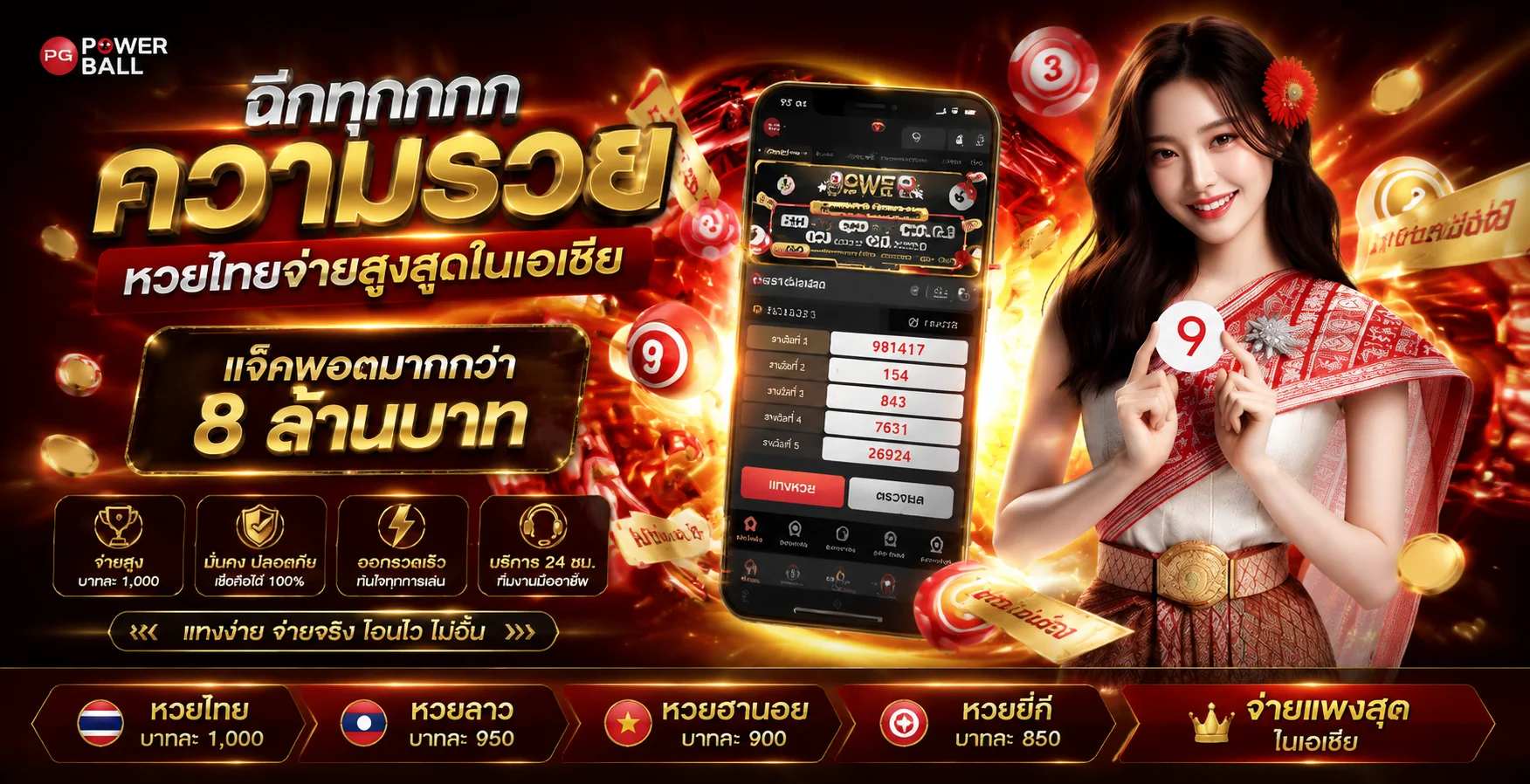 หวยออนไลน์ MRO69 แทงหวยจ่ายเต็มทุกประเภท